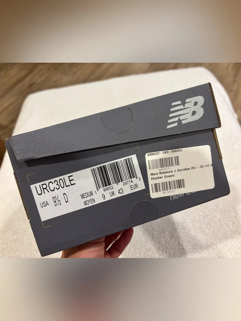 New Balance x Auralee RC30, men’s size 9.5